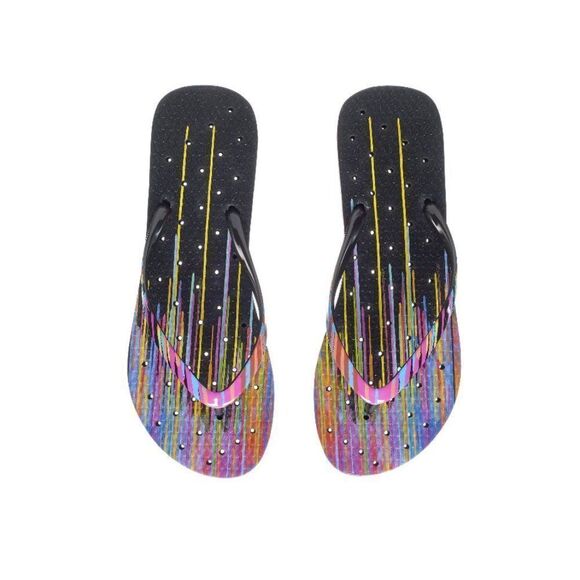 Showaflops Neon Drips Flip Flops - Picture 1 of 9